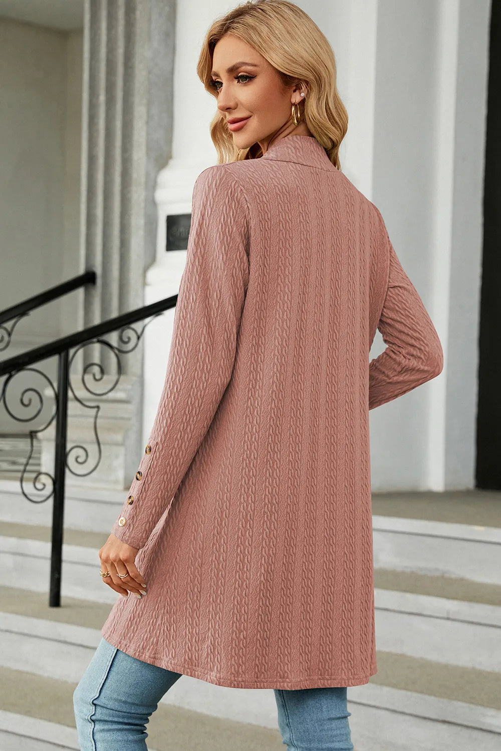 Open Front Long Sleeve Cardigan, view 19