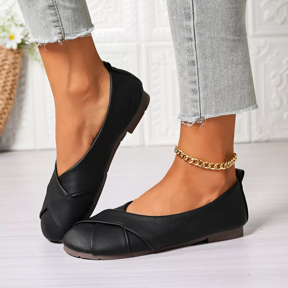 Round Toe Slip-Ons - Lilixa.store
