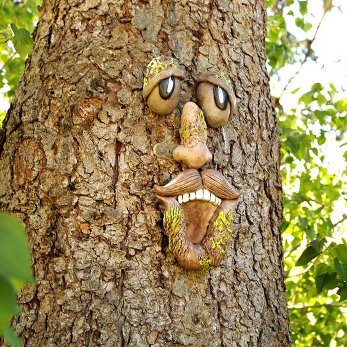 Tree Face Decorative Object with Realistic Wood Texture - Lilixa.store