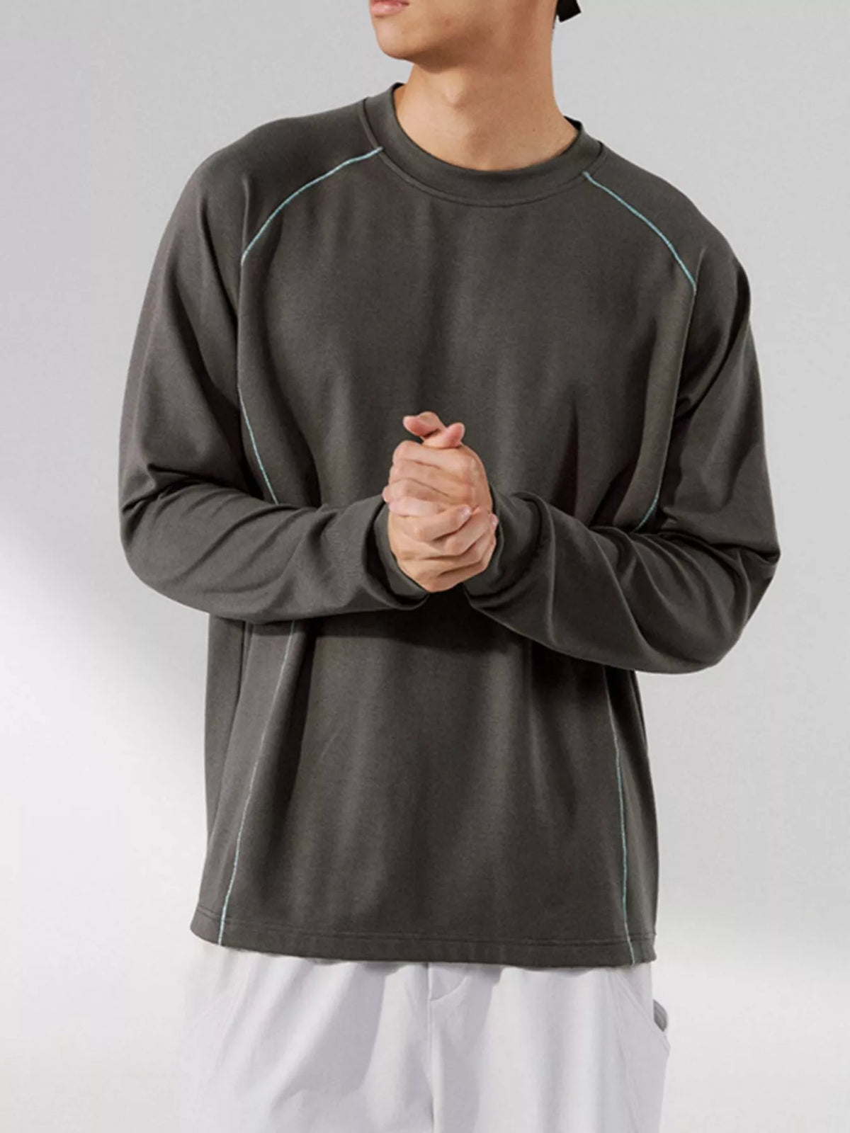 Men's Round Neck Raglan Sleeve T-Shirt - Lilixa.store