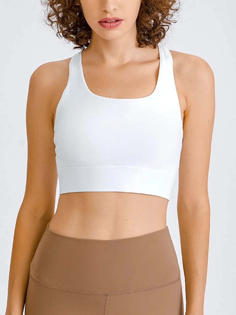Millennia Double Take Square Neck Racerback Cropped Tank - Lilixa.store