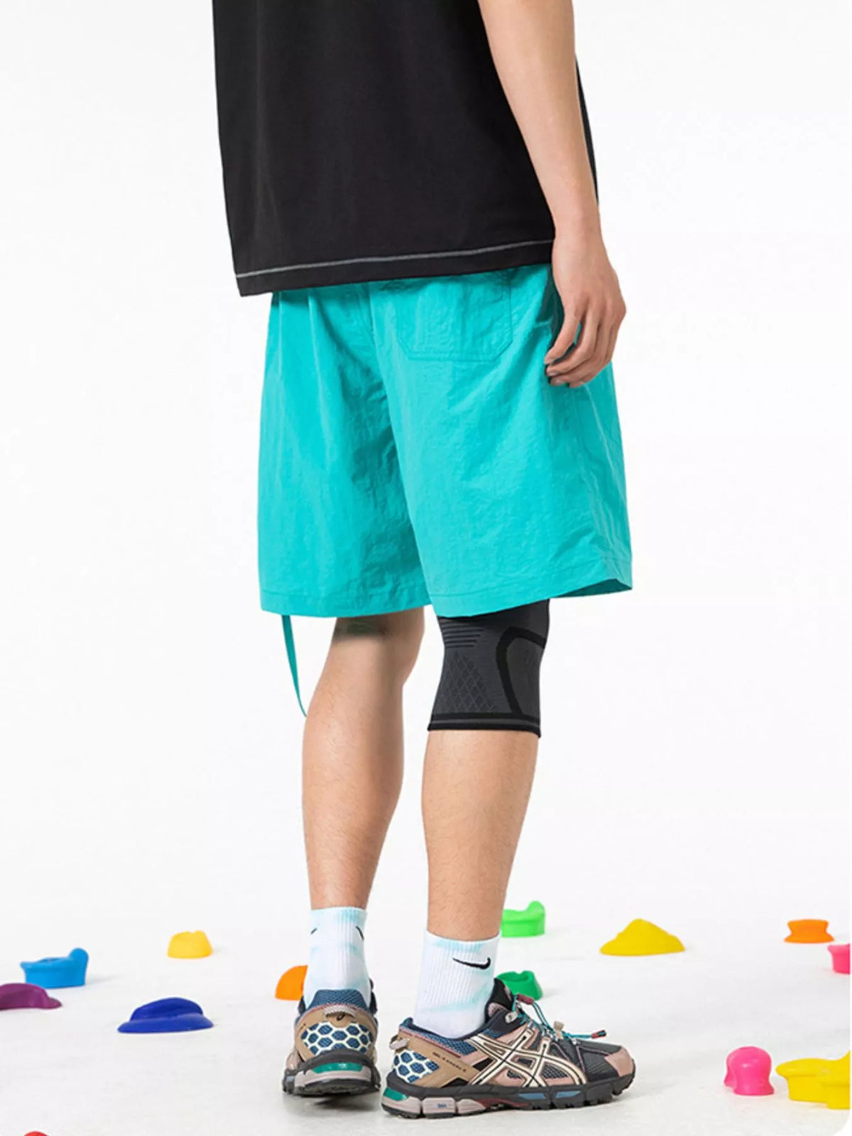 Men's Drawstring Pocketed Active Shorts, view 6
