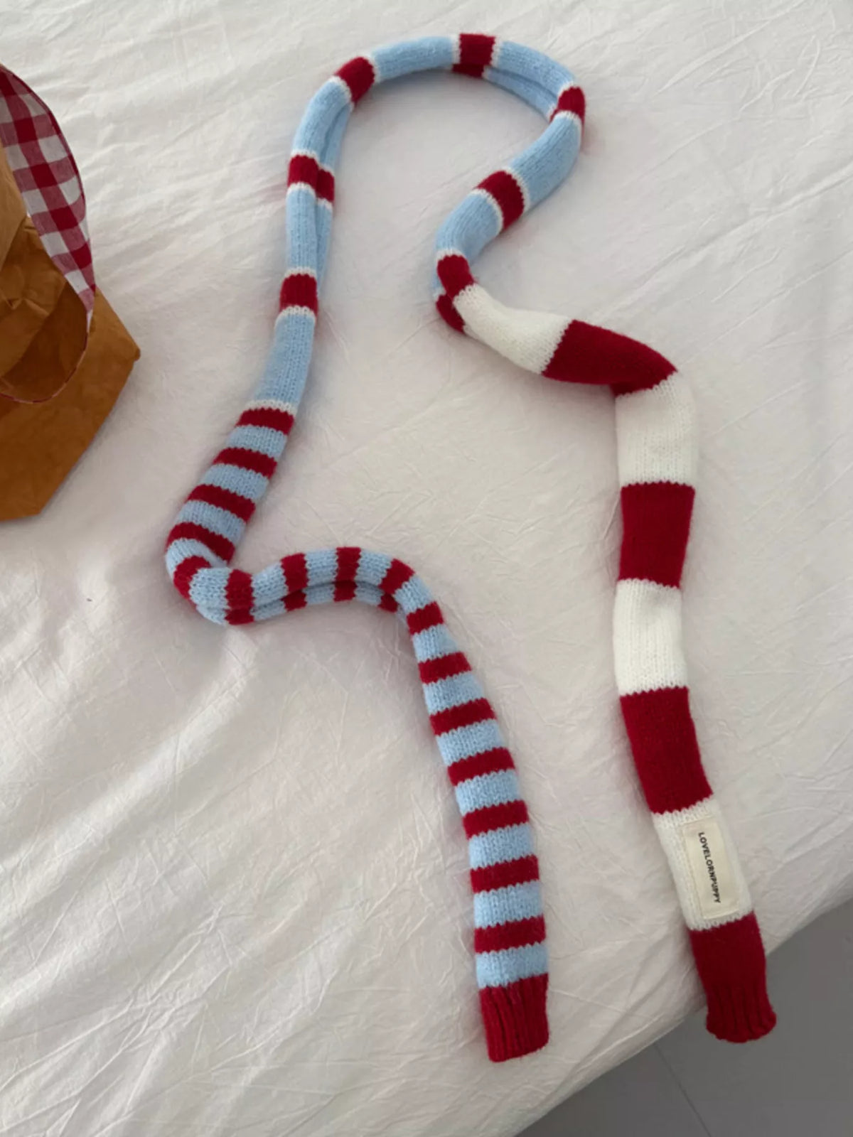 Striped Knitted Warm Scarf - Lilixa.store