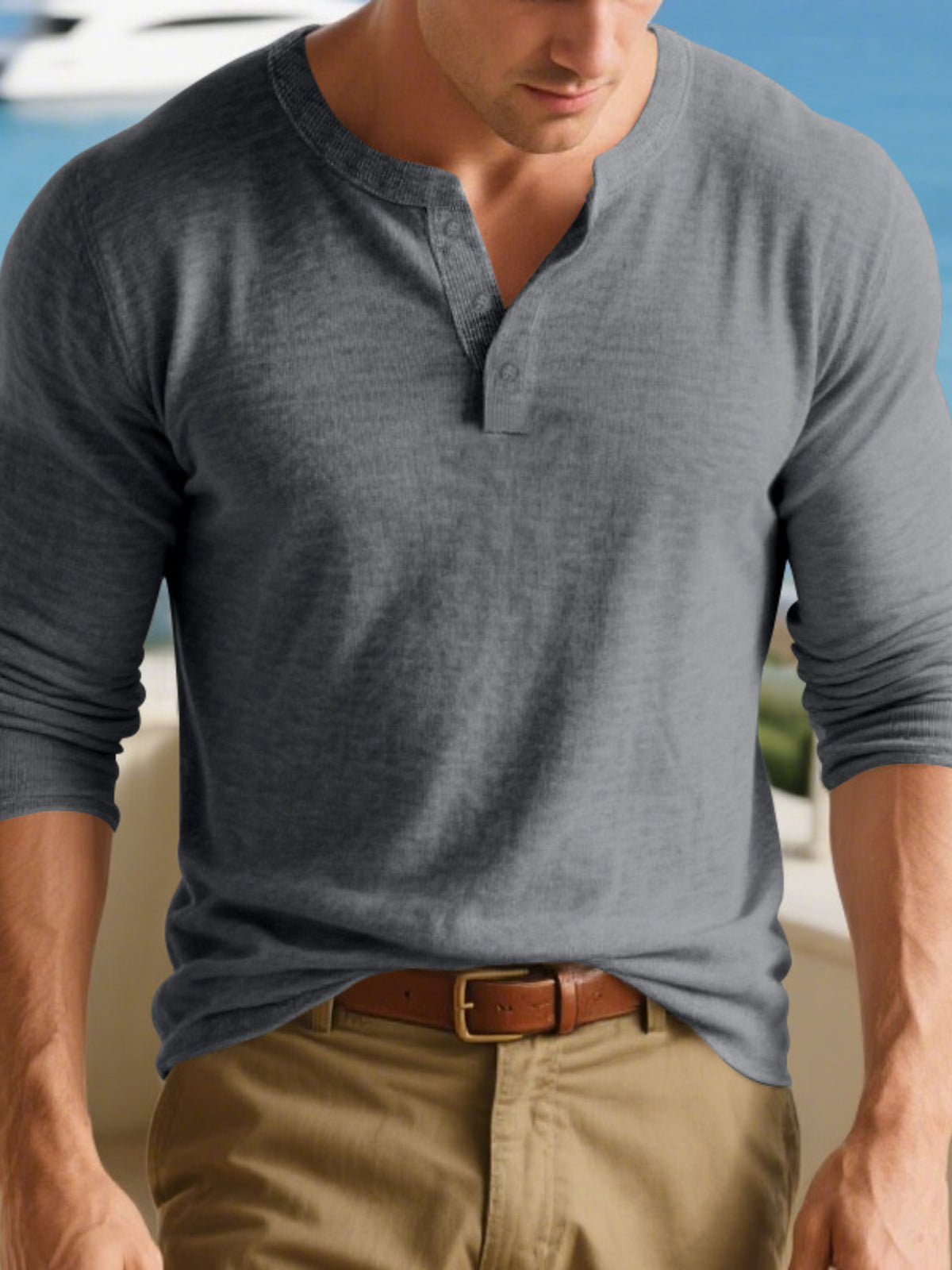 Men's Plus Size Breathable Long Sleeve T-Shirt