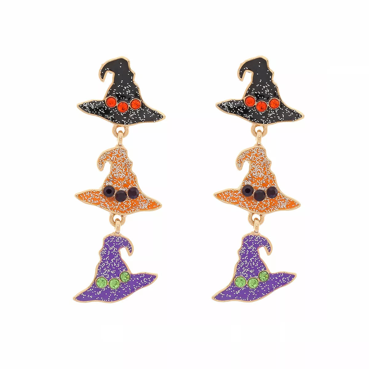 Halloween Witch Hat Drop Earrings - Lilixa.store