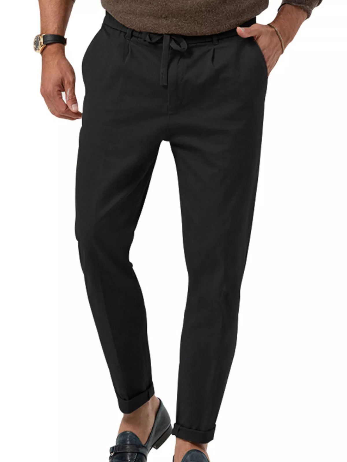 Men's Full Size Casual Drawstring Pants Plus Size