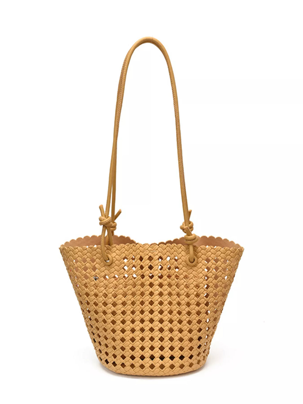 Woven Leather Shoulder Bag - Lilixa.store
