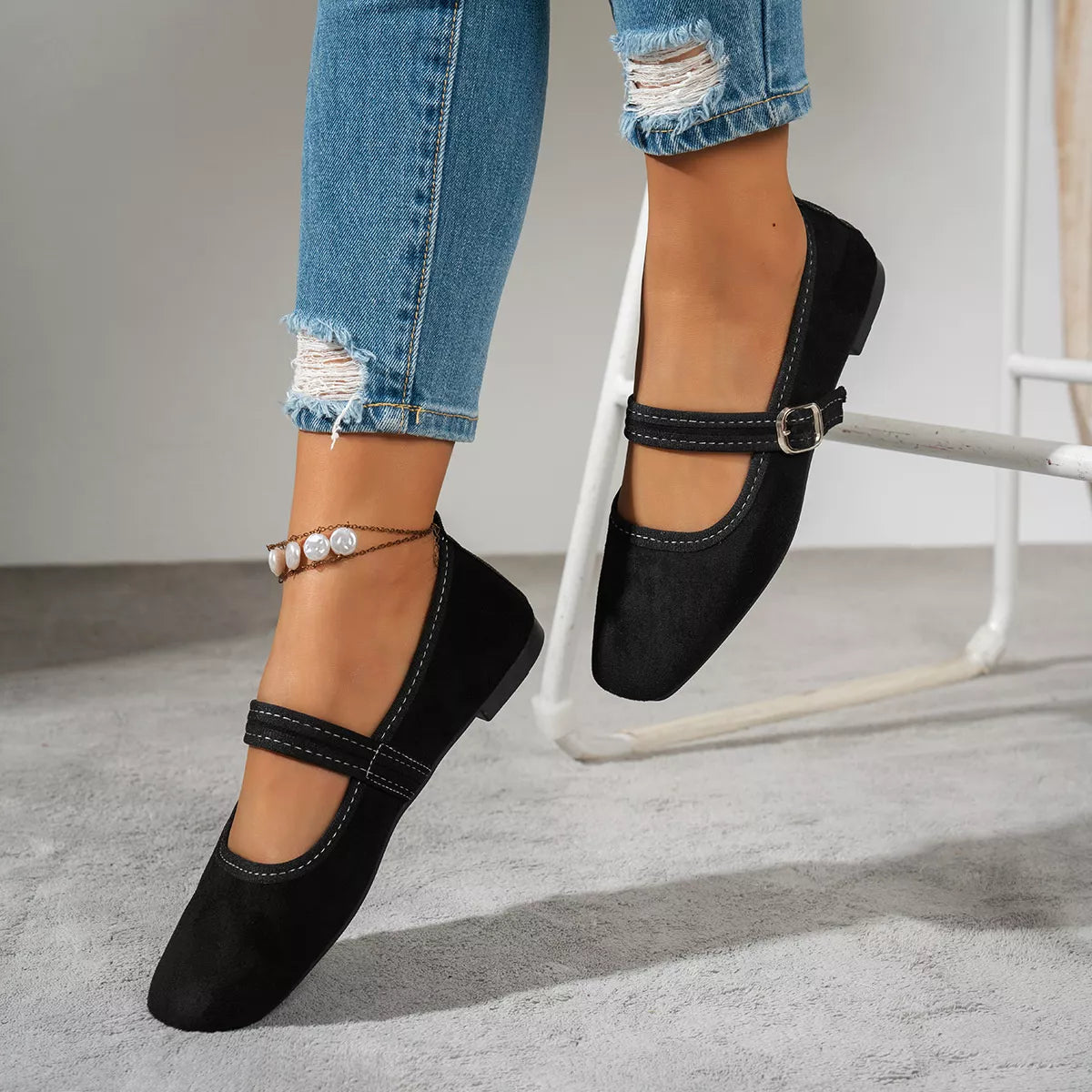 Square Toe Slip-Ons - Lilixa.store