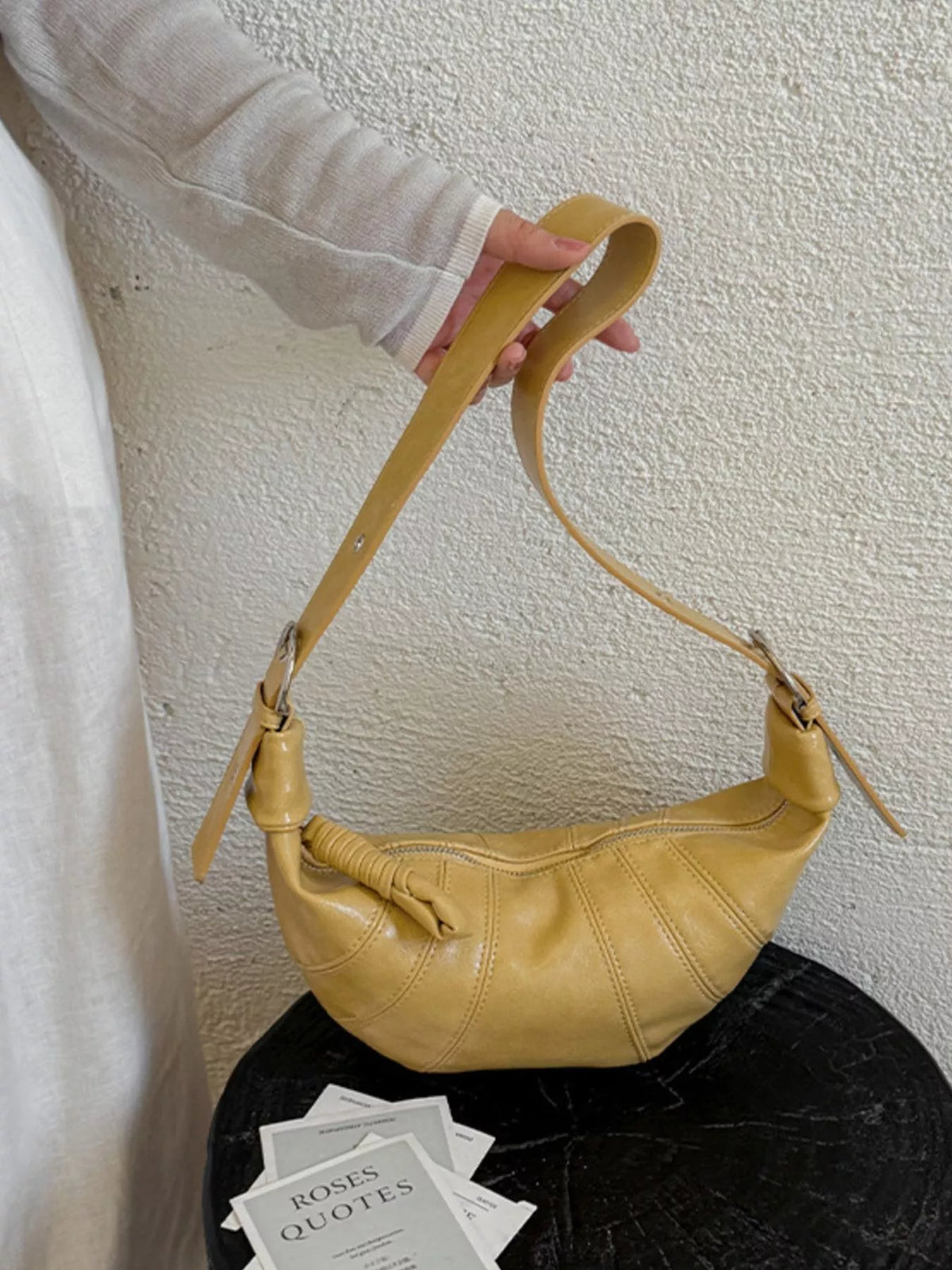 Crescent-Shaped Crossbody Bag - Lilixa.store