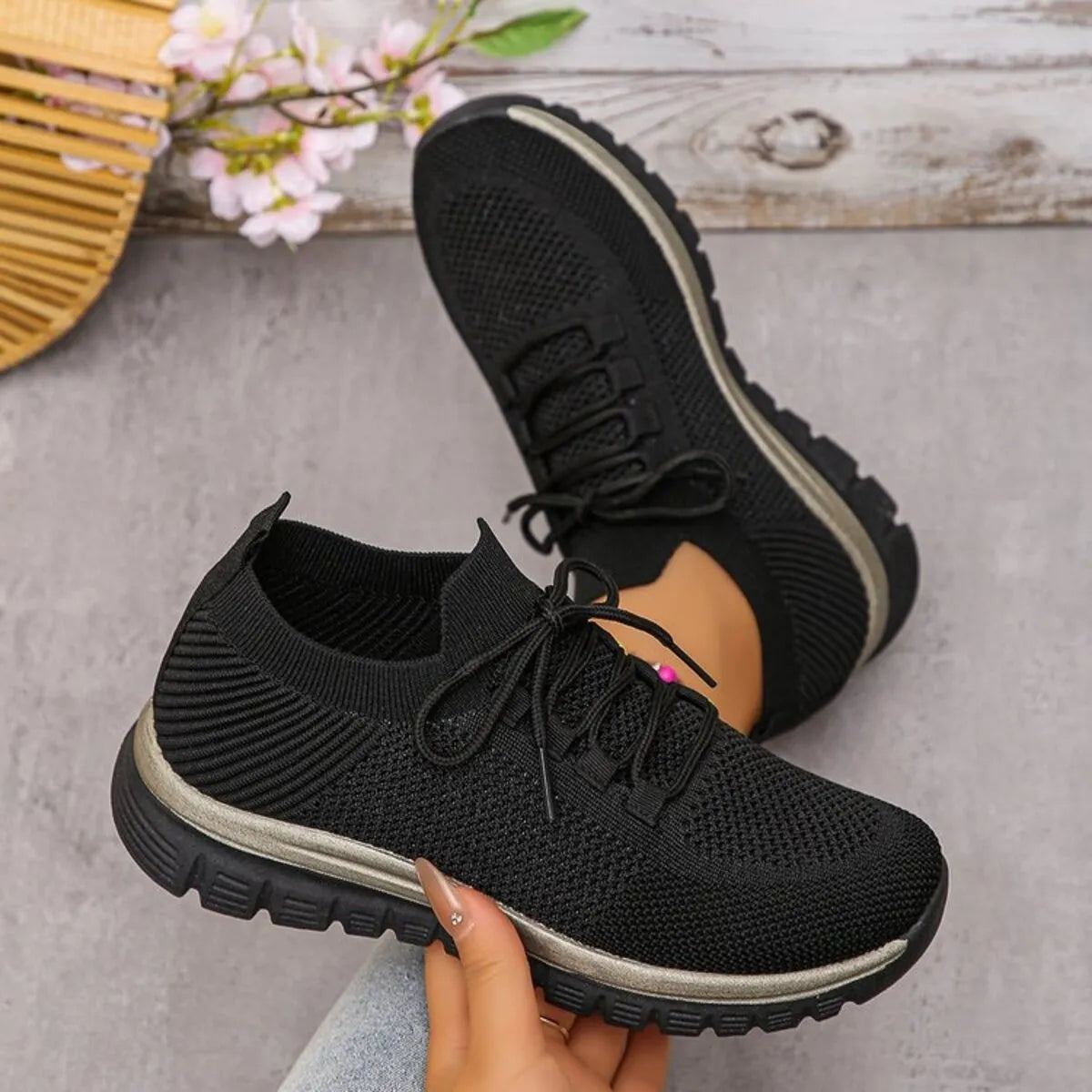 Breathable Mesh Lace Up Athletic - Lilixa.store
