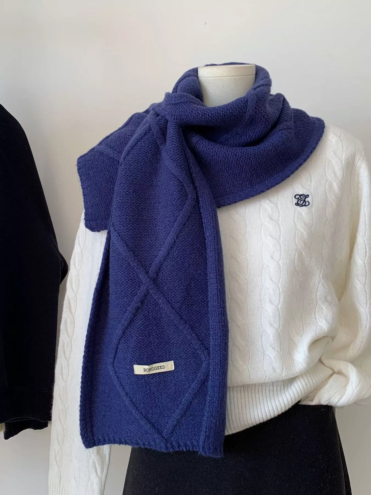 Solid Color Knitted Winter Scarf - Lilixa.store