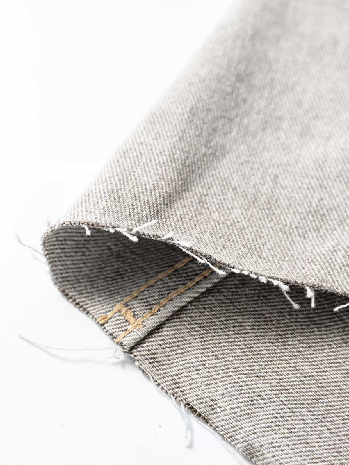 Color Block Patchwork Raw Hem Denim Jacket in Light Gray, view 13