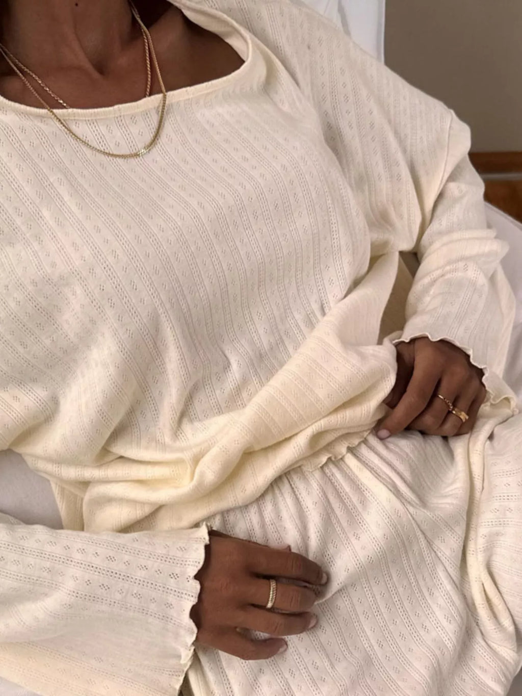 Ribbed Knit Long Sleeve Top and Shorts Lounge Set - Lilixa.store