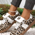 Leopard Lace Up Sneakers - Lilixa.store