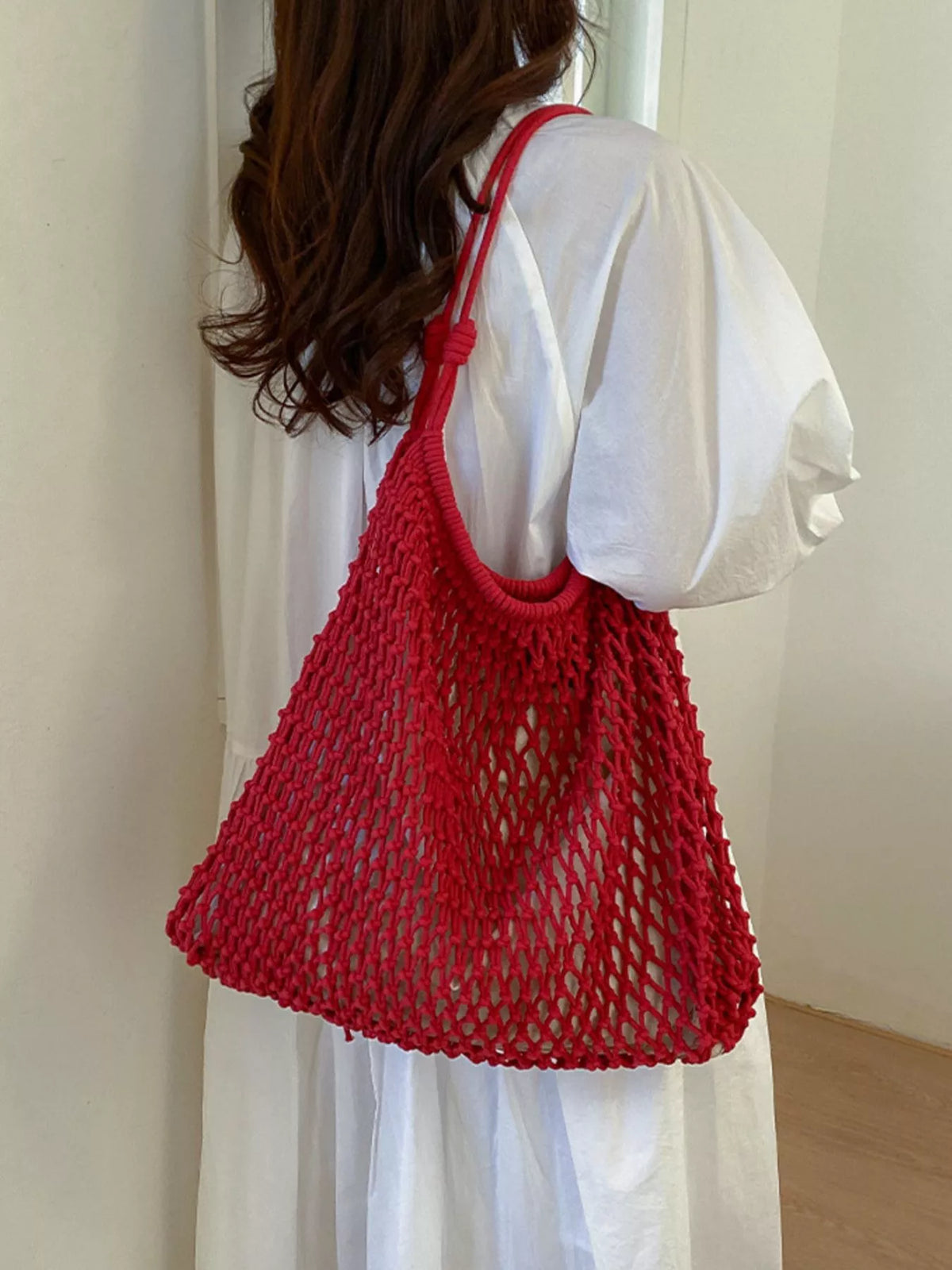 Crochet Knit Shoulder Bag - Lilixa.store
