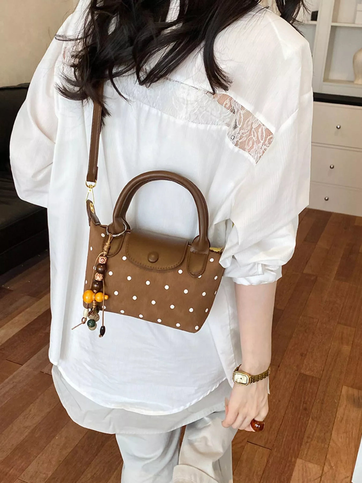 Polka Dot Crossbody Bag