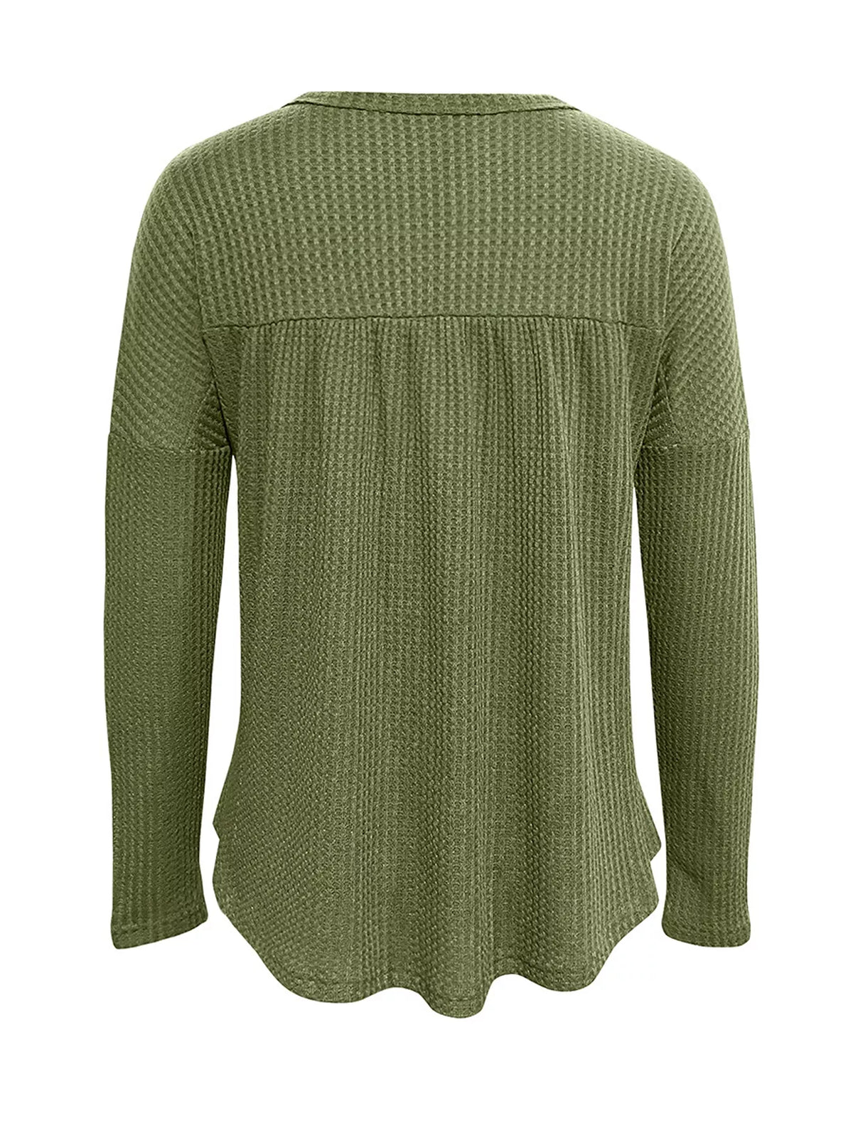 Textured Long Sleeve Peplum Top
