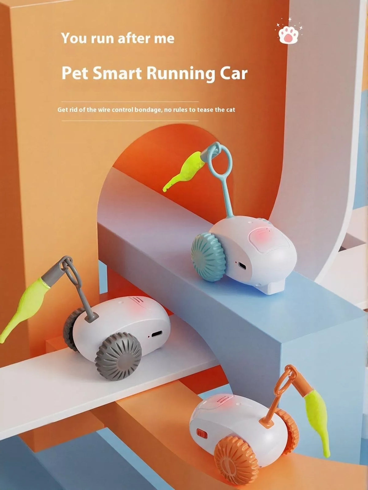 Interactive Self-Rotating Pet Teaser Toy - Lilixa.store