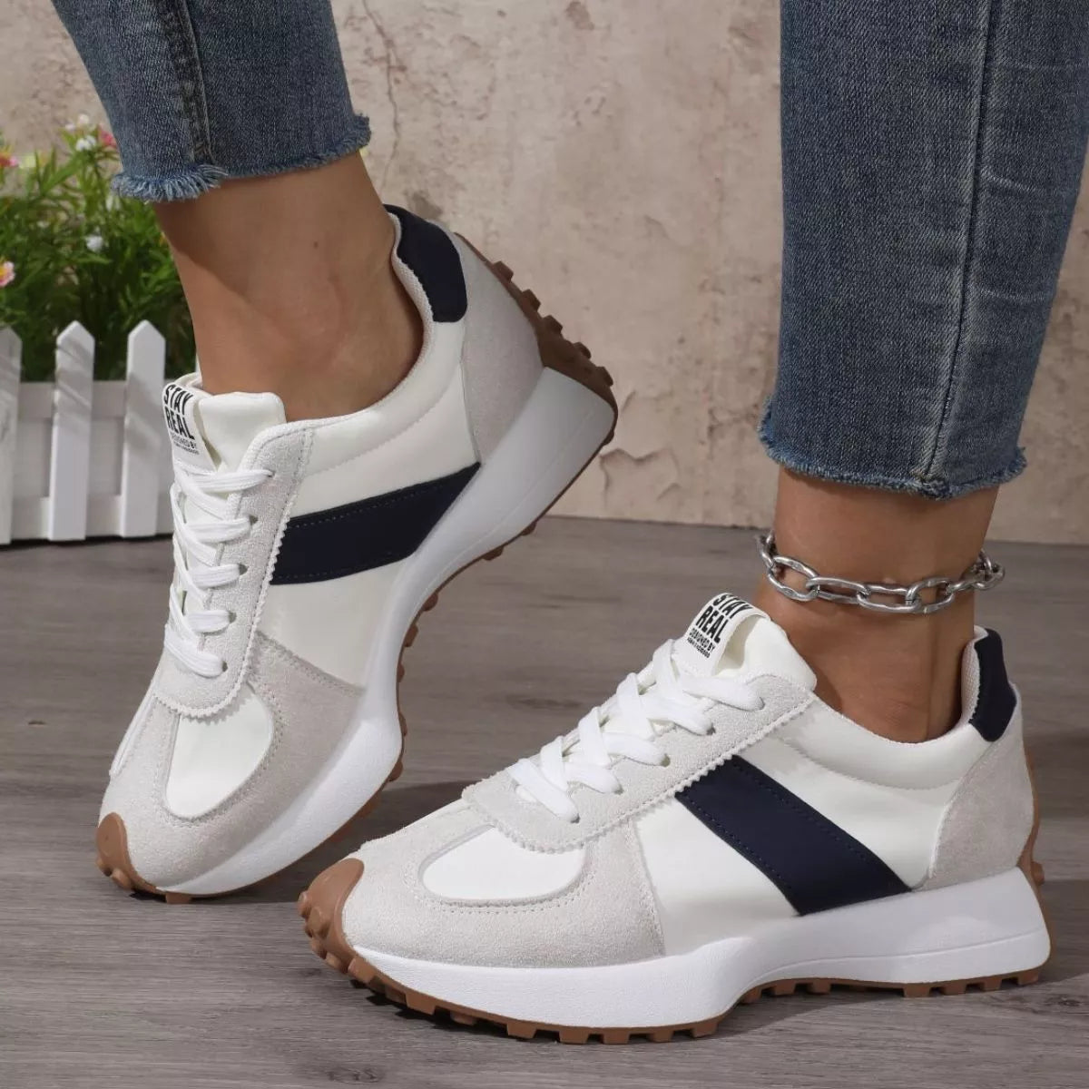 Round Toe Flats Sneakers - Lilixa.store