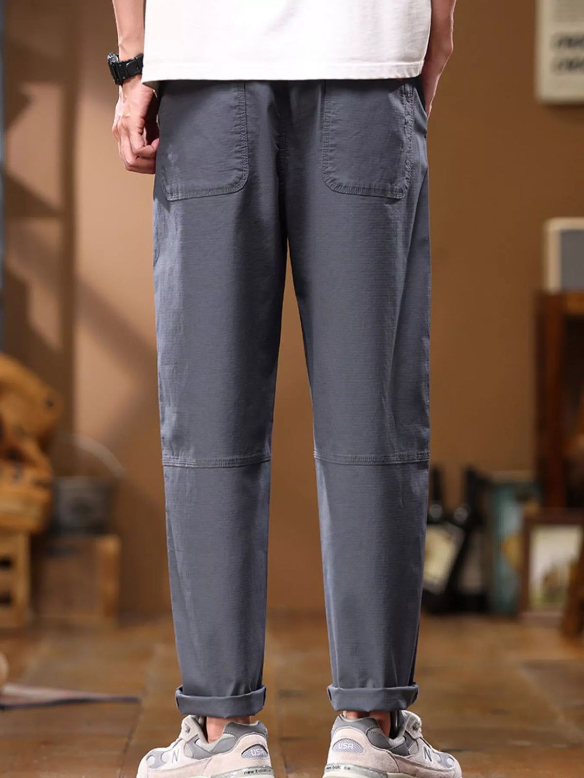 Men's Full Size Loose Fit Pants Plus Size, view 4