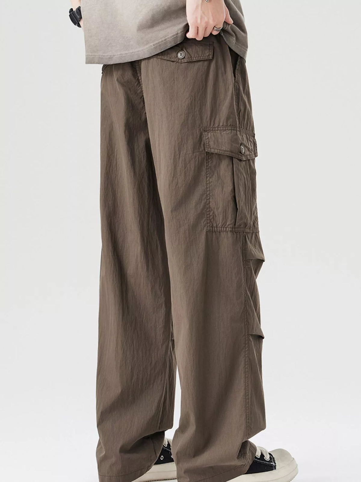 Men's Full Size Loose Fit Cargo Pants Plus Size, view 5