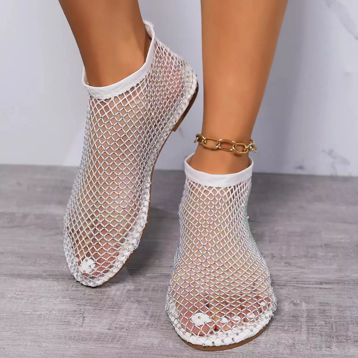 Round Toe Hollow Out Slip-Ons - Lilixa.store