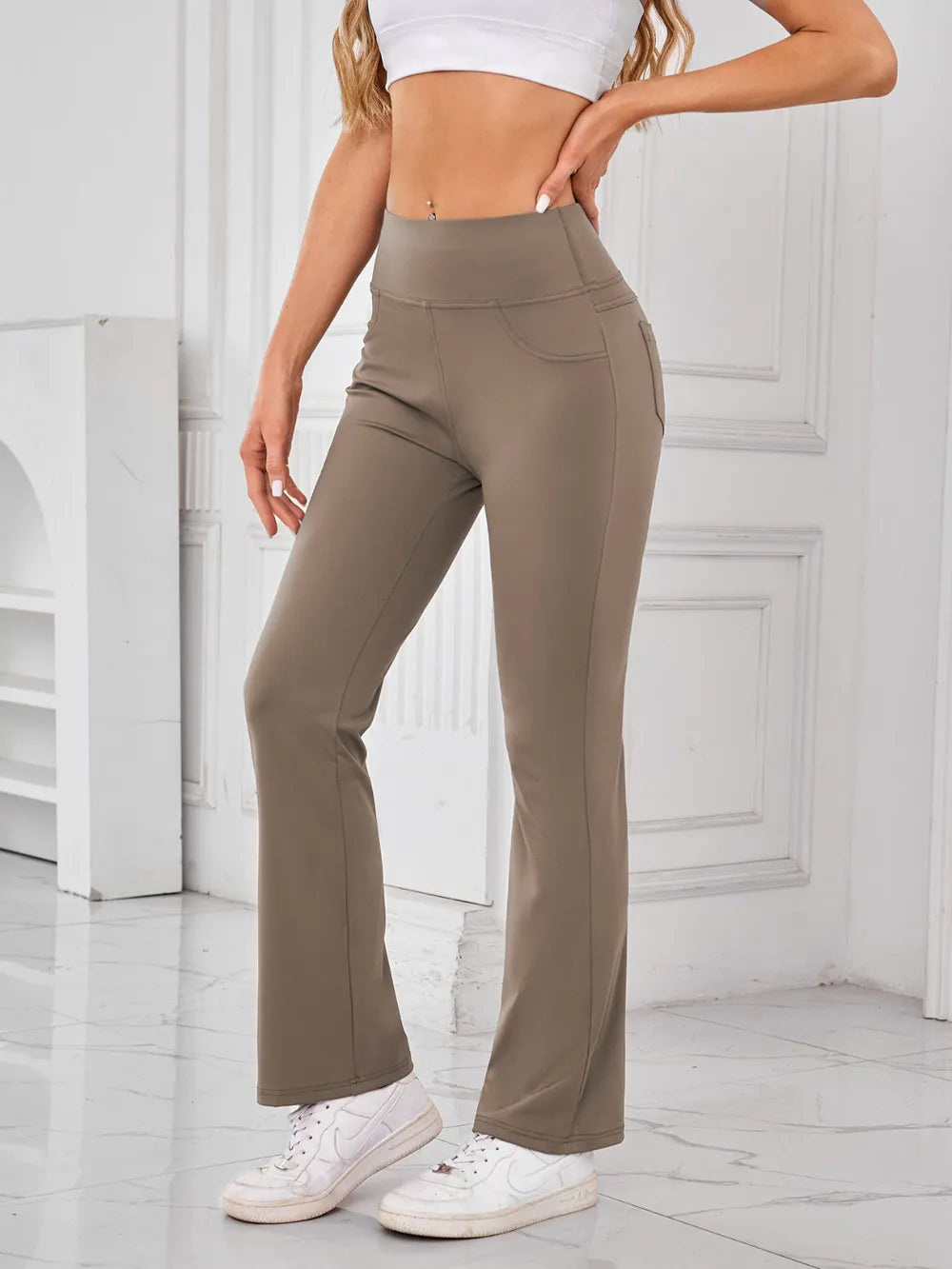 Lovelet High Waist Active Pants with Pockets - Lilixa.store
