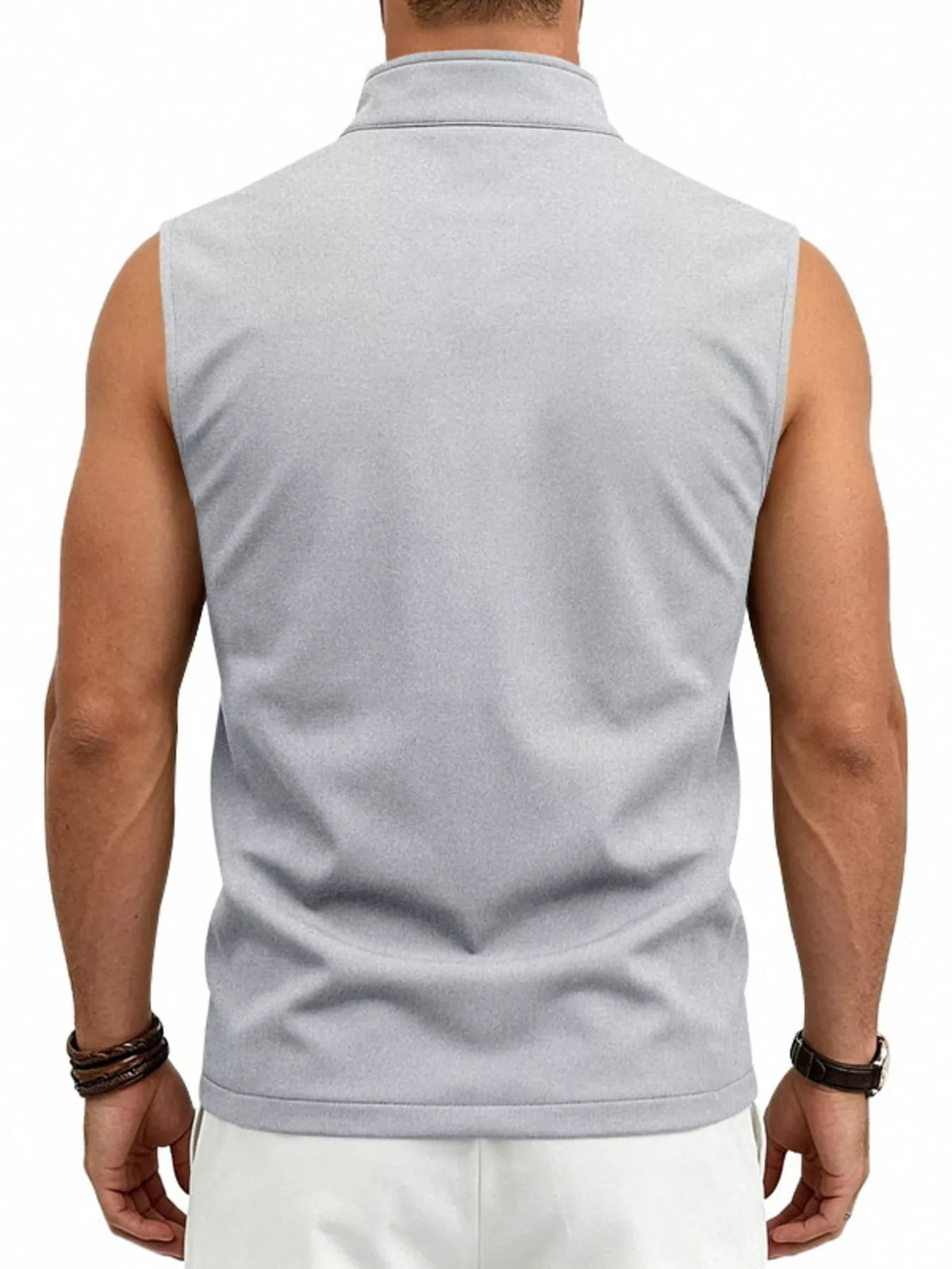 Men's Plus Size Zip Up Vest - Lilixa.store