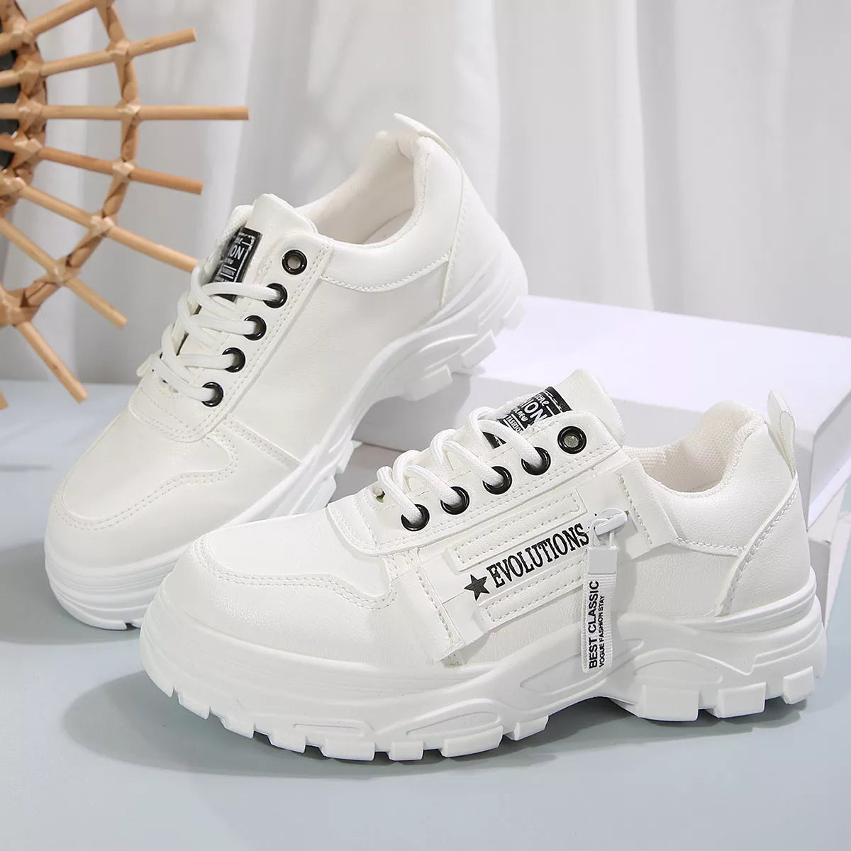 Lace Up Round Toe Athletic - Lilixa.store