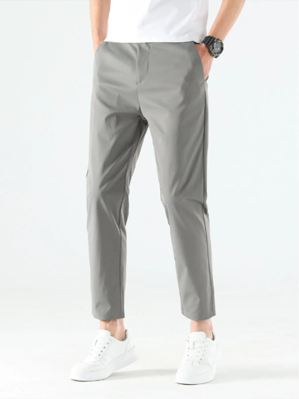 Men's Loose Fit Pants in Grey