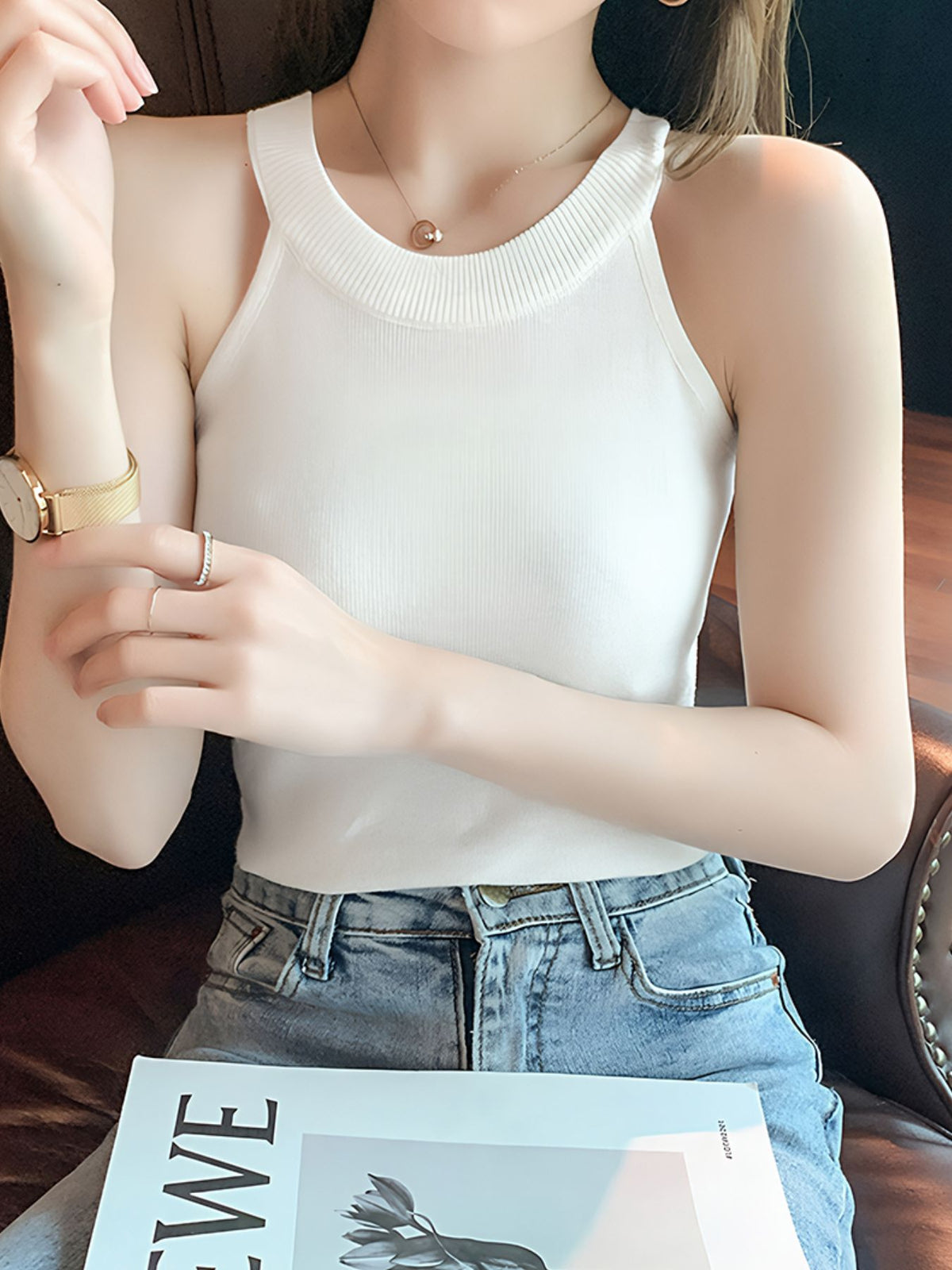 Ribbed Knit Cami Top - Lilixa.store