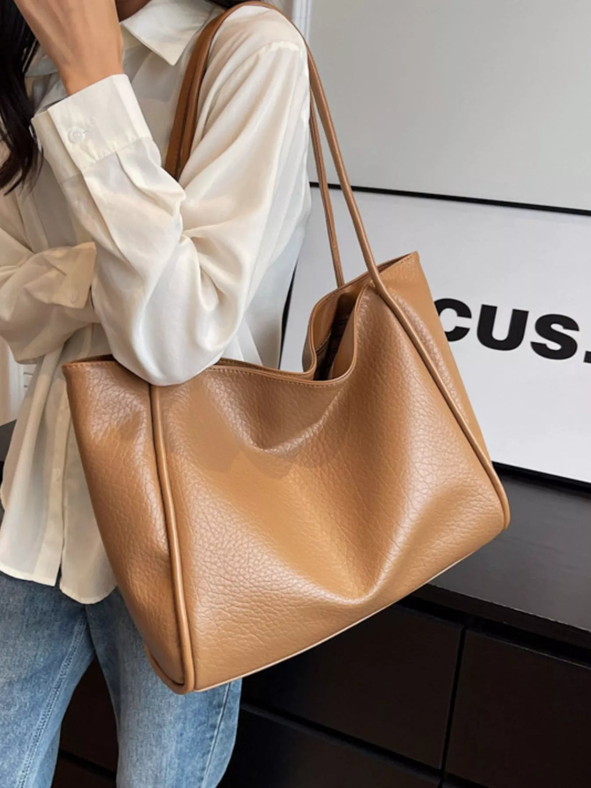 PU Leather Tote Bag