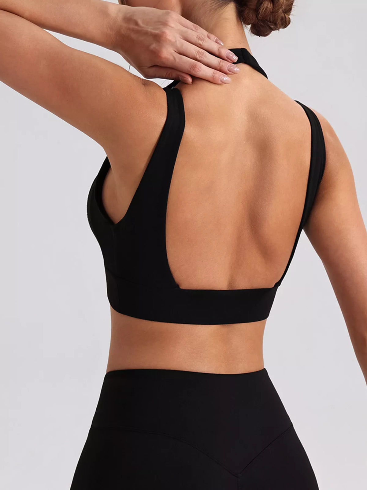 Seamless Criss-Cross V-Neck Tank and Leggings Active Set - Lilixa.store