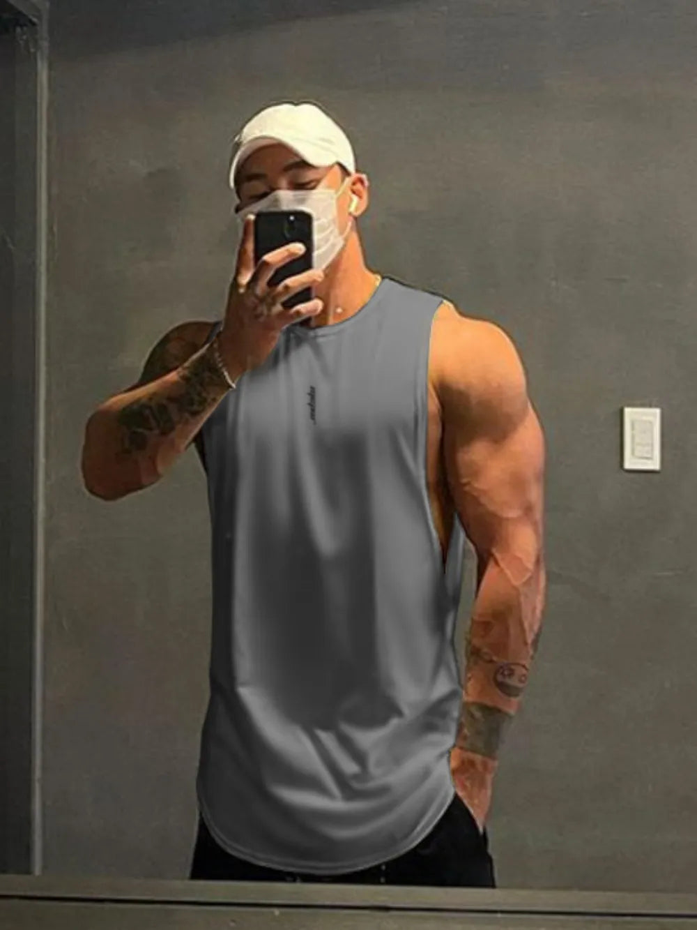 Men's Plus Size Round Neck Tank - Lilixa.store