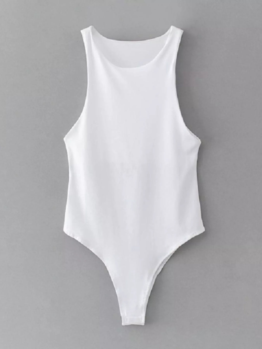 Round Neck Sleeveless Bodysuit - Lilixa.store
