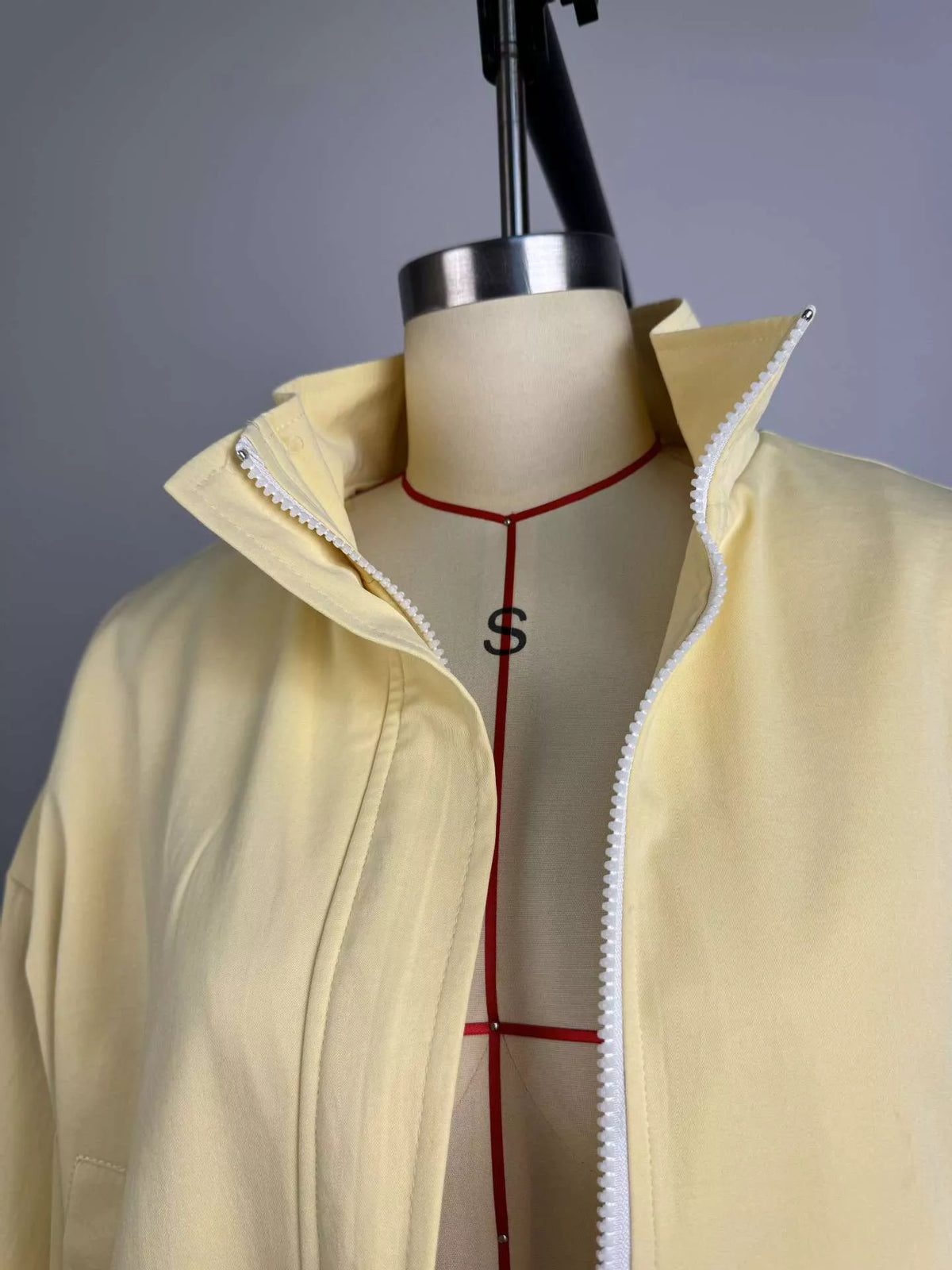 Zip Up Oversized Bomber Jacket, view 7