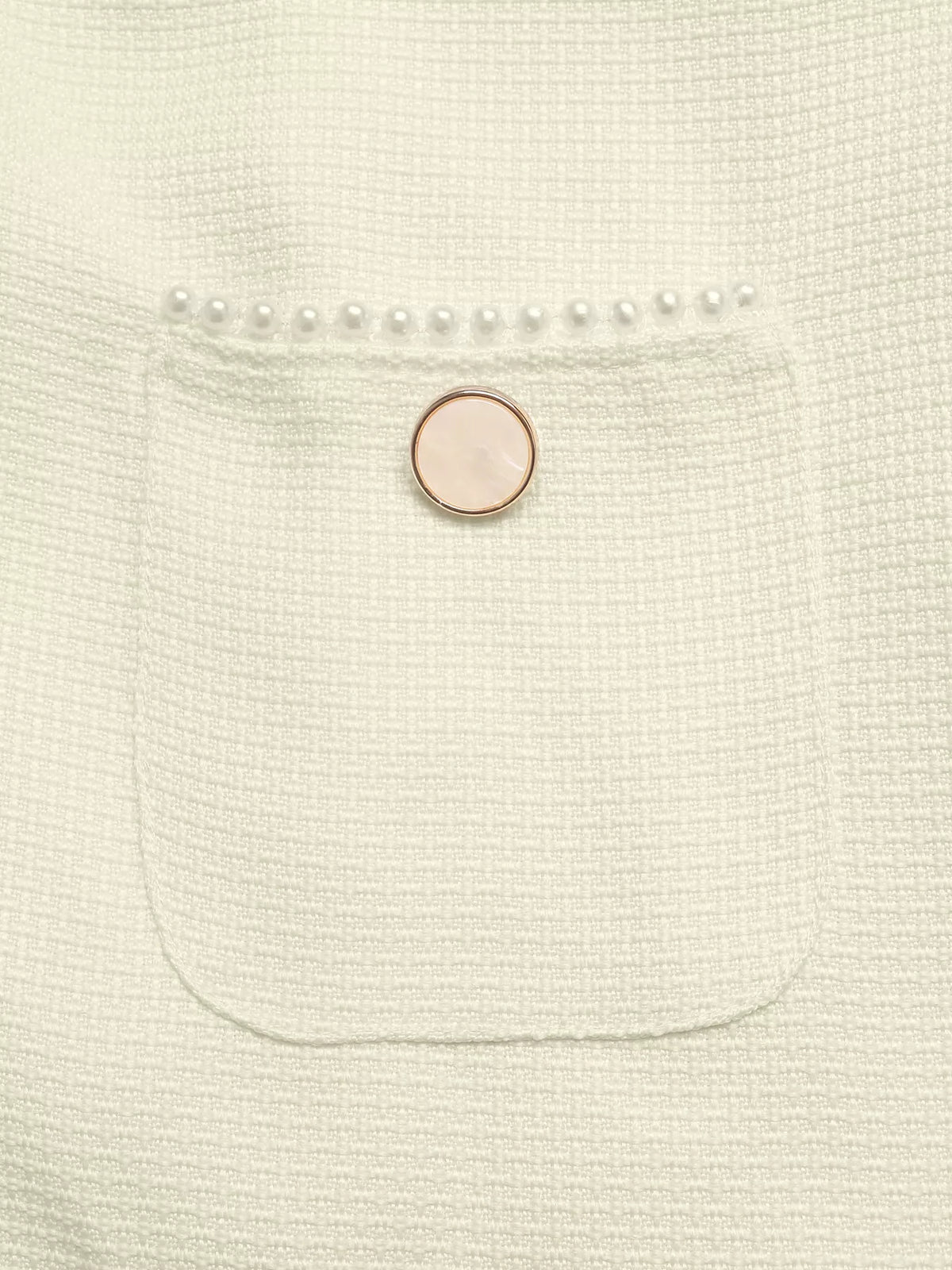 Peter Pan Collar Button-Front Tweed Mini Dress - Lilixa.store