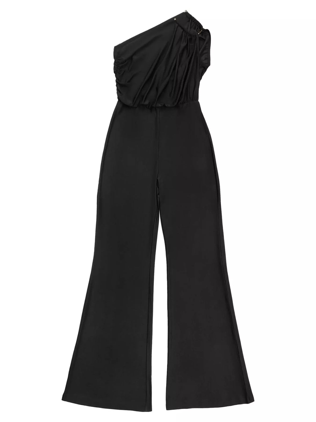 One-Shoulder Wide-Leg Jumpsuit, view 4