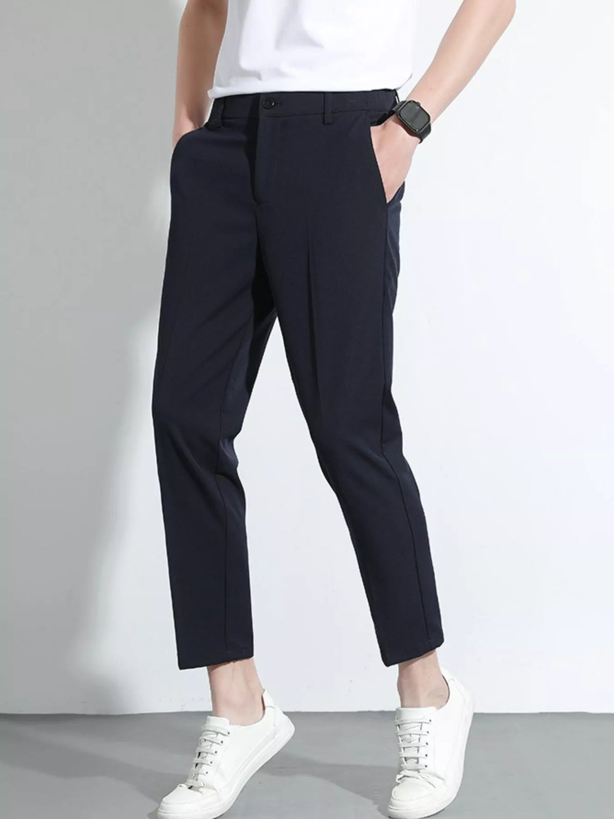 Men's Slim Fit Cropped Pants