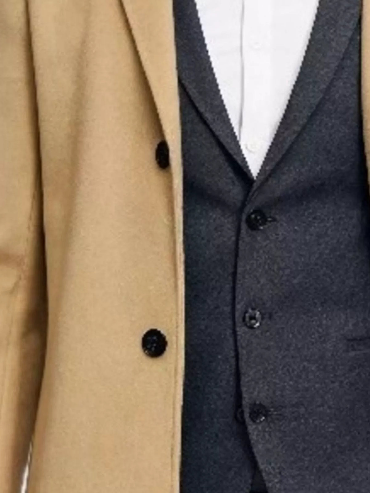 Men's Plus Size Slim-Fit Lapel Collar Overcoat - Lilixa.store