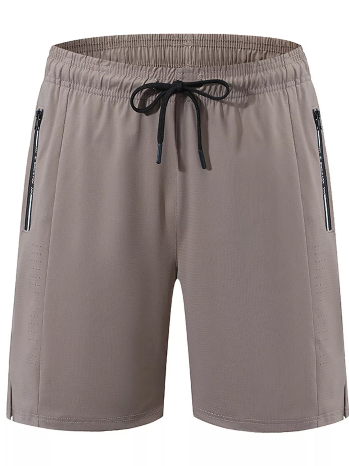 Men's Plus Size Quick Dry Athletic Shorts in Taupe