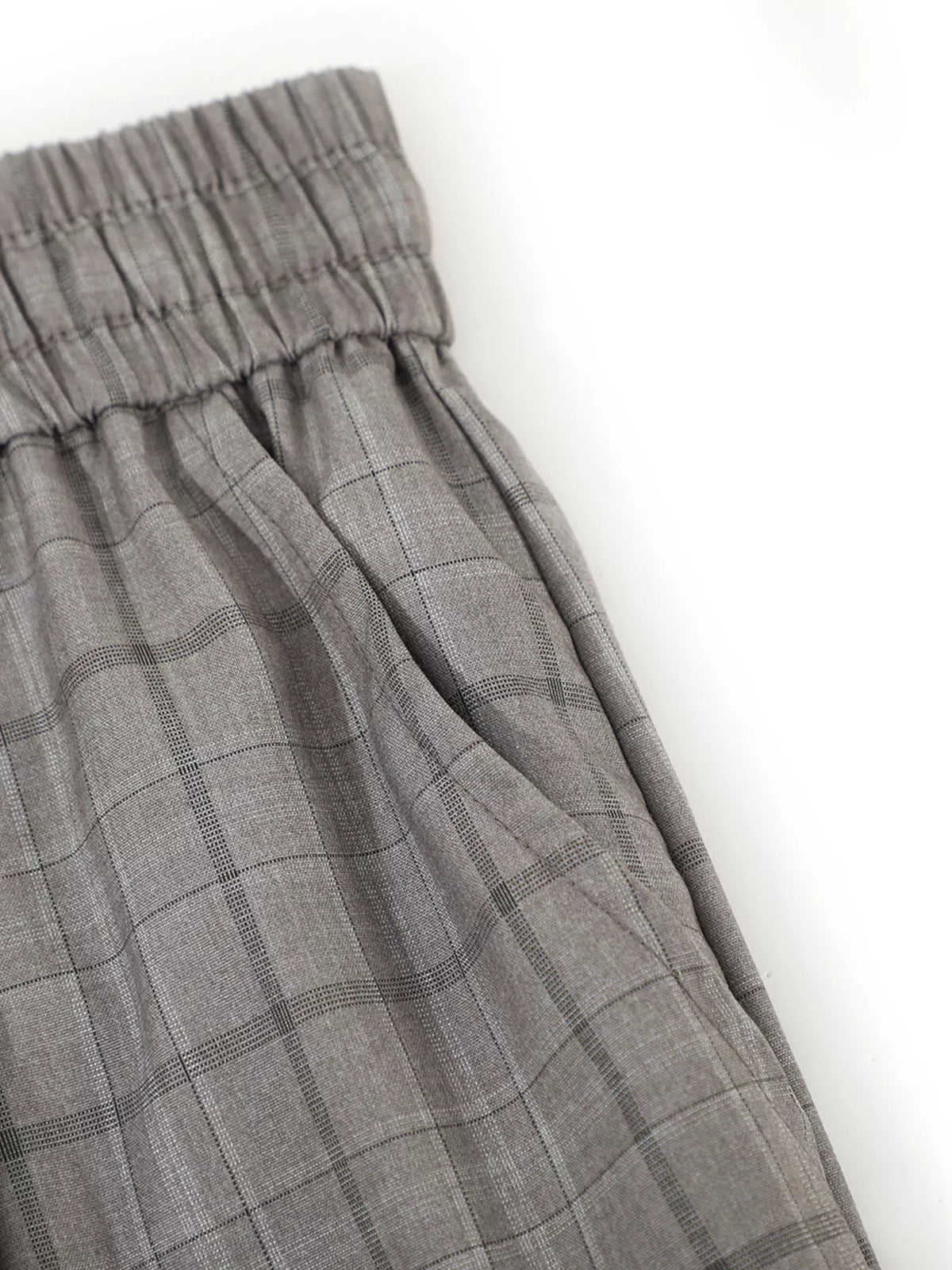Men's Plaid Wide-Leg Pants