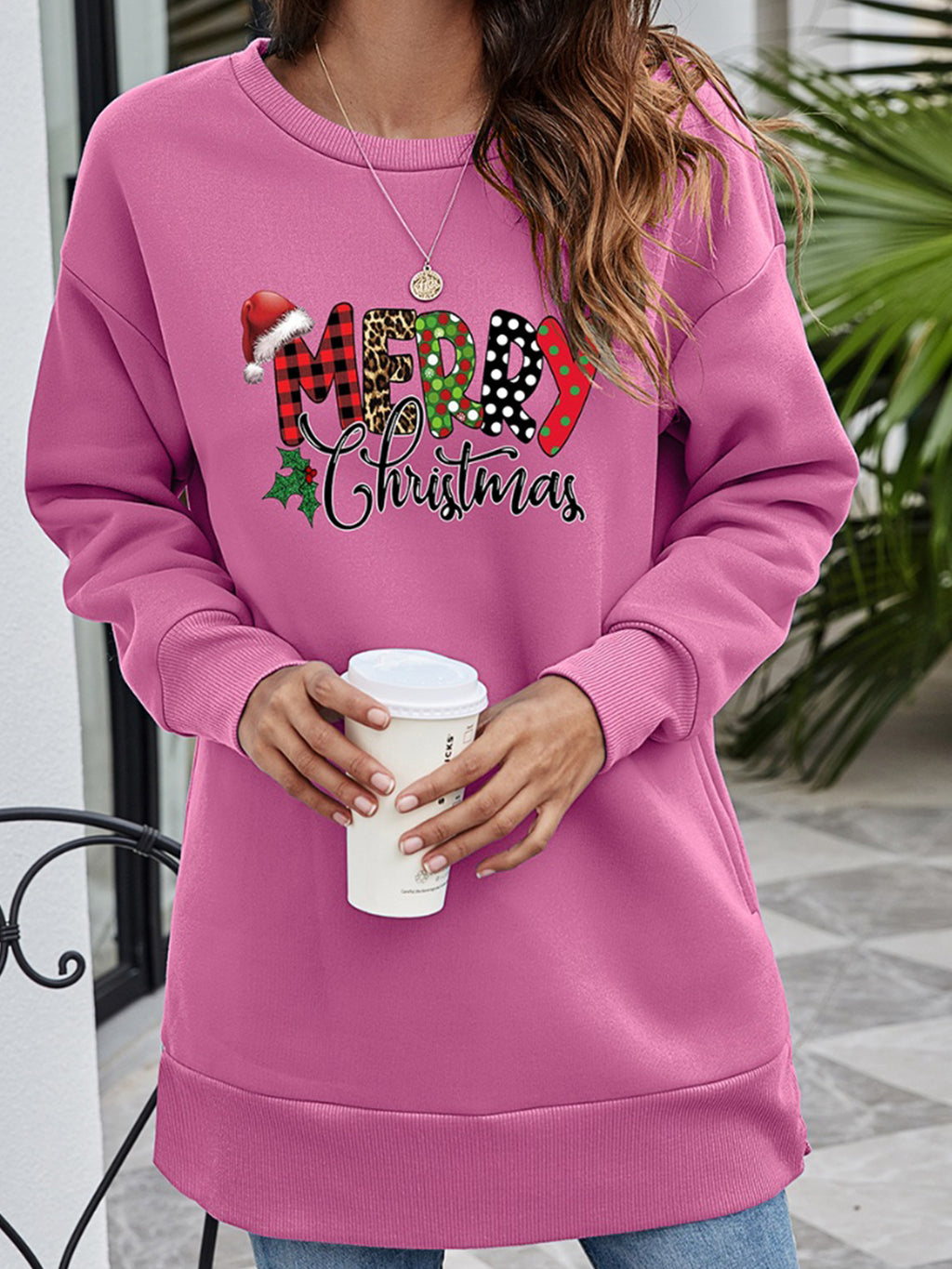 MERRY CHRISTMAS Graphic Sweatshirt - Lilixa.store