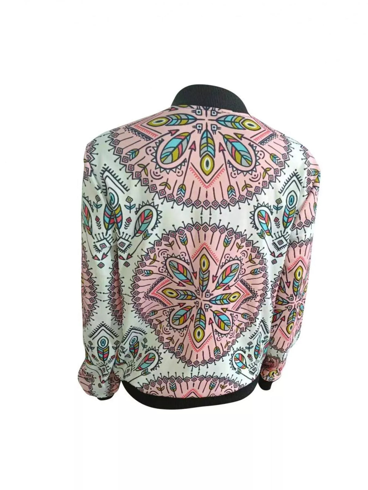 Zip Up Printed Jacket, view 3
