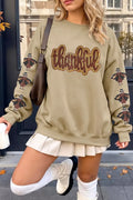 Turkey Season Thankful Sequin Sweatshirt - Lilixa.store