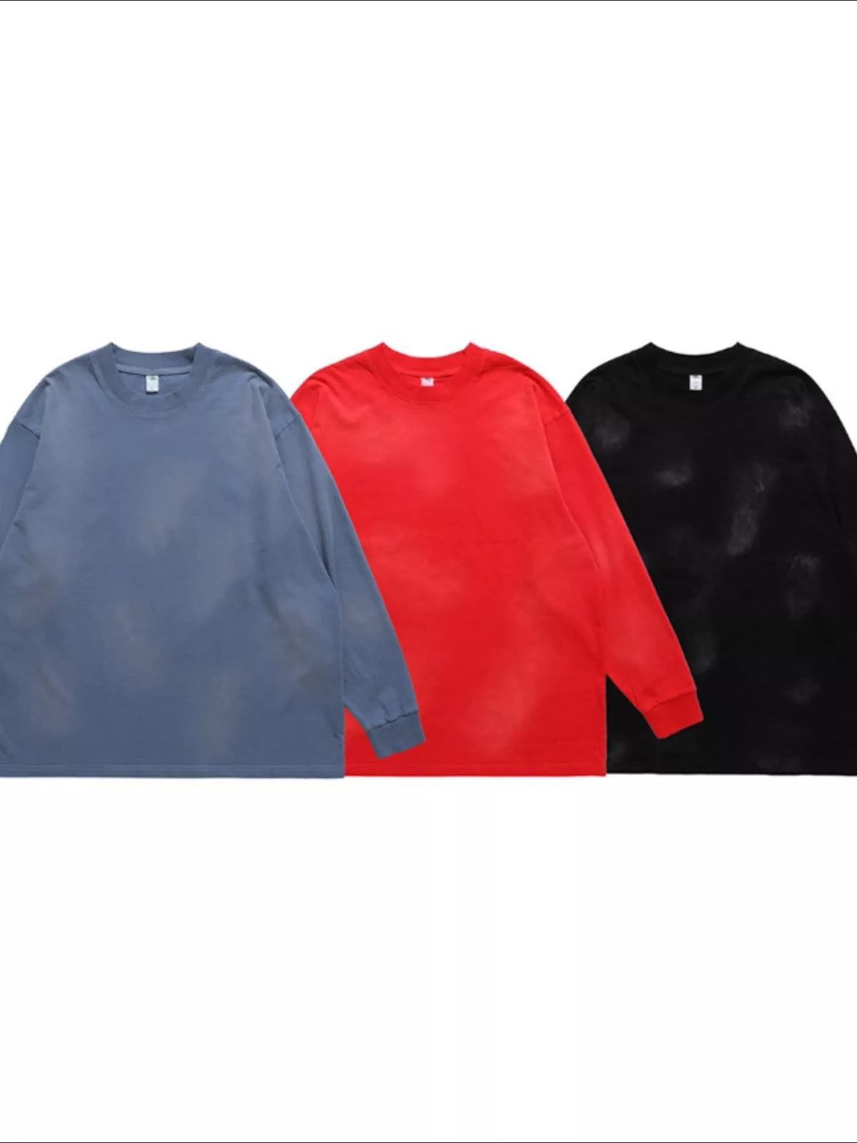 Men's Washed Cotton Long Sleeve T-Shirt, view 4