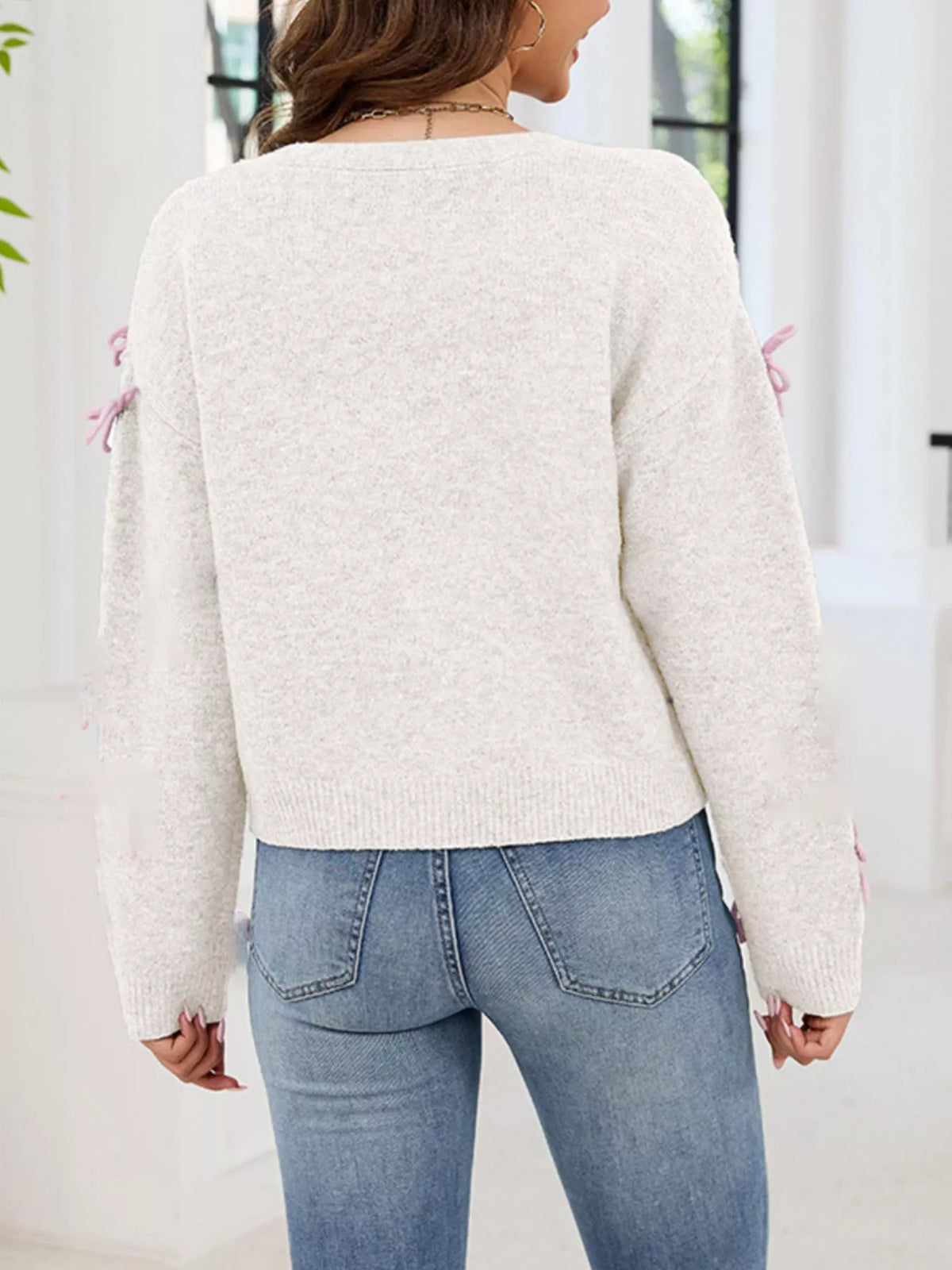 Bow Button Up Cardigan, view 11