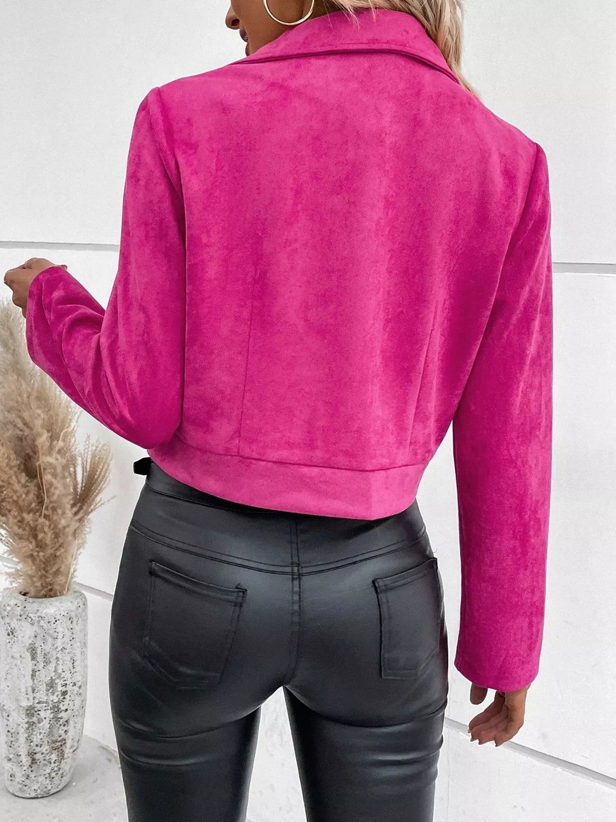 Zip Up Moto Jacket, view 9
