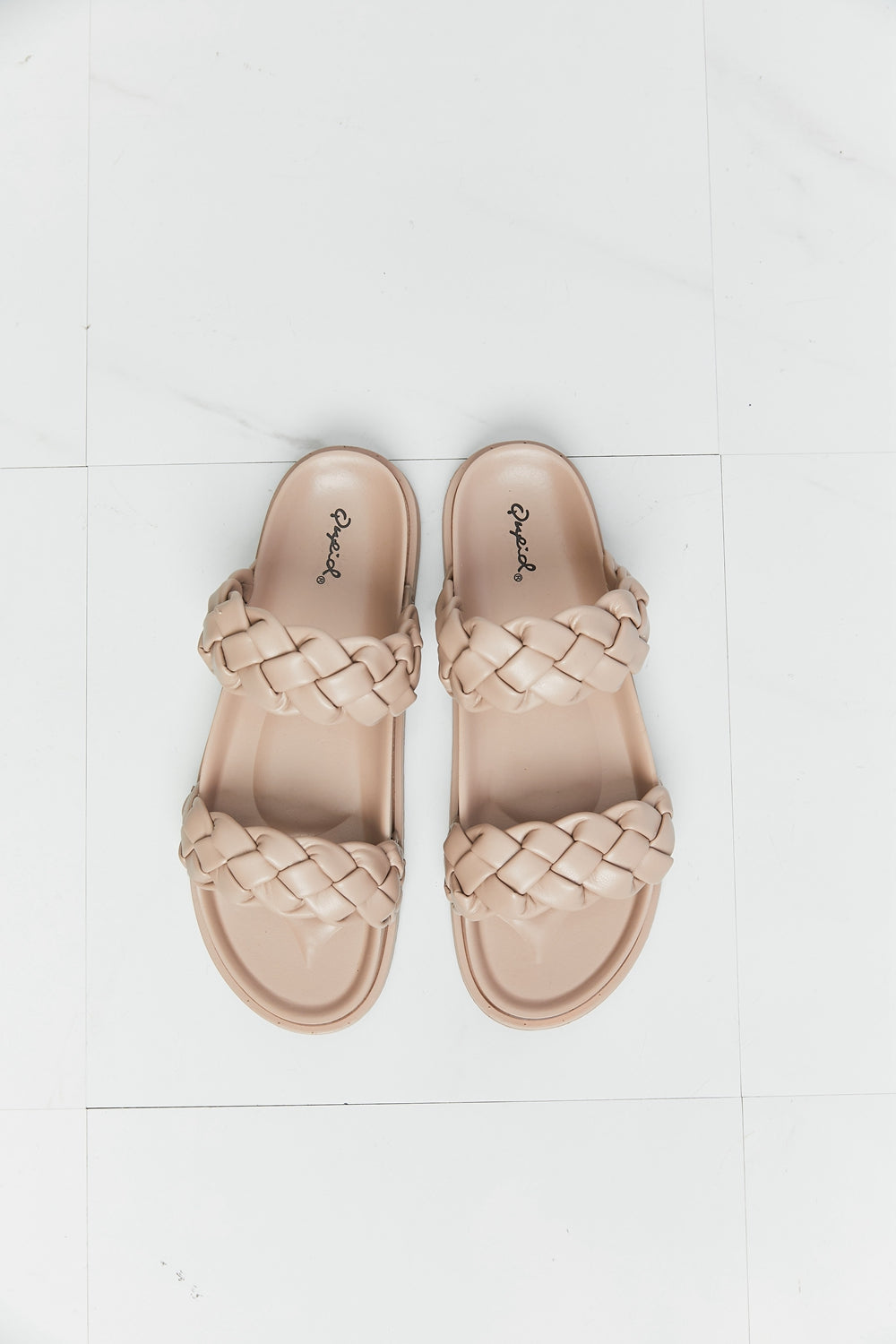 Qupid Braided Open Toe Slippers - Lilixa.store