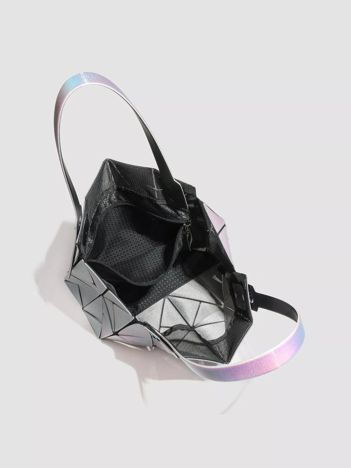 Geometric Iridescent Shoulder Bag - Lilixa.store